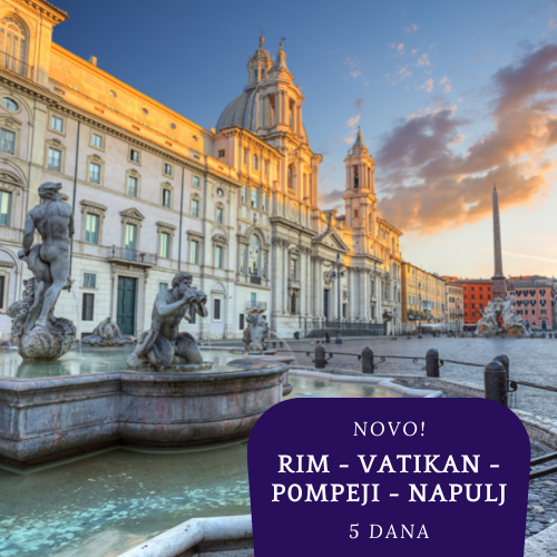 NOVO 2026. : Rim - Vatikan - Pompeji - Napulj - Orvieto (5 dana)