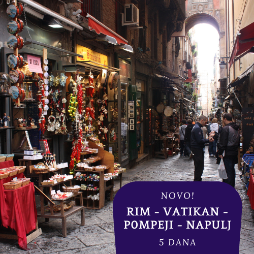 NOVO 2026. : Rim - Vatikan - Pompeji - Napulj - Orvieto (5 dana)